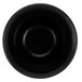 A black bowl with a white background.