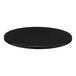 A Perfect Tables black circular table top on a white background.