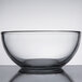 A clear glass Libbey cereal bowl.