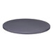 A Perfect Tables 42" Indoor Round Blue Sparkle Table Top on a table.