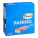 A blue box of Fiorucci Foods Hard Salami & Mozzarella Panino.