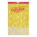A yellow Carnival King popcorn bag with white text.
