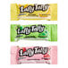 A group of Laffy Taffy mini bars in strawberry, lemon, orange, and lime wrappers.