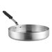 A silver Vollrath Wear-Ever saute pan with a black handle.