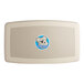 A beige horizontal baby changing station with a koala logo.
