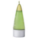 A green plastic cone shaped bottle of Basic Earth Botanicals Body Wash.