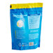 A blue bag with a yellow and blue label and white text for JoySuds Joy Blast Triple Power Dishwasher Pacs.