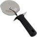A Tablecraft pizza cutter with a black handle.