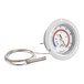 A Miljoco Recessed Vapor Dial Thermometer with a metal wire.