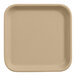 An American Metalcraft Blend Collection square beige melamine plate.