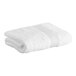 A white Lavex Luxury bath towel folded on a white background.