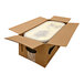 A white cardboard box with a container of G.S. Gelato Biscotti Gelato inside.