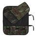 A camo bag with a pocket on a white background.