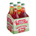 A case of 24 IBC Cherry Limeade soda bottles.