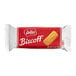A red Lotus Biscoff package with 2 individually wrapped biscuits inside.