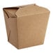 An Emperor's Select brown Kraft paper take-out container.
