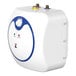 A white Eccotemp indoor mini-tank water heater with a blue and white control panel.