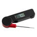 A black and red Taylor digital thermometer with a red cap.