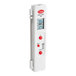 A white Cooper-Atkins digital infrared thermometer with red buttons.