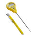 A yellow CDN digital pocket probe thermometer shaped like a pen.