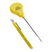 A yellow and silver CDN digital pocket probe thermometer.