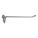 A chrome metal hook for Regency wire shelving.