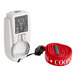 A white Cooper-Atkins digital infrared thermometer with a red rope.