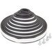 A black and white spiral Manitowoc Bin Adapter Kit seal with screws.