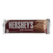 A close-up of a HERSHEY'S milk chocolate bar in its package.