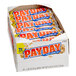 A box of 12 individually wrapped PAYDAY Peanut Caramel Candy Bars.