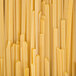 A close up of a pile of fettuccine pasta.