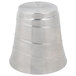 An American Metalcraft silver metal double wall swirl wine bucket with a circular pattern.