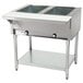 An Eagle Group DHT2 electric hot food table with two pans on top.