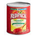 A #10 can of RedPack crushed tomatoes.