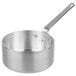 A Vollrath Wear-Ever aluminum saucepan with a handle.