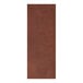 A brown rectangular H. Risch, Inc. leather menu cover with a brown border and picture corners.