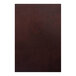 A brown leather H. Risch, Inc. Wine Tuxedo menu cover with picture corners.