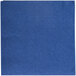 A navy blue Hoffmaster paper napkin.