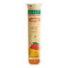 A close-up of a Luigi's Mango Italian Ice tube with a mango on the packaging.