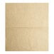 Interfolded natural kraft deli wrap paper on a white surface.