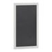 A black board with white frame.