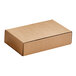 A brown cardboard box for 2-piece candy box on a white background.