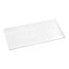 A case of 24 white rectangular plastic table covers.