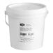 A white plastic bucket with a white label and white lid for Oregon Fruit In Hand Mango Filling & Topping.