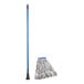 A Lavex Wet Mop kit with a blue and white mop and a blue handle.