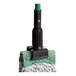 A Lavex blue and white rayon blend mop with a green handle.
