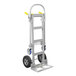 A silver Wesco Junior aluminum convertible hand truck with black wheels.