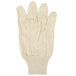 A white Cordova ramie and cotton blend glove.