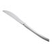 An Acopa Lore stainless steel dinner knife with a long handle on a white background.