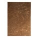 A brown rectangular H. Risch, Inc. menu cover with a metallic pattern.